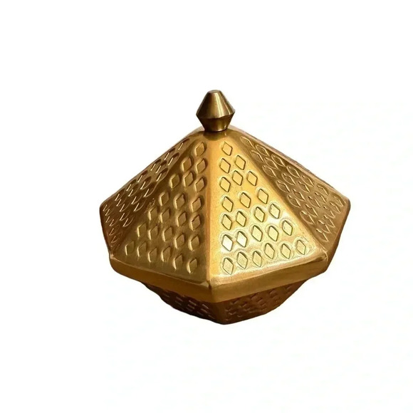 IKEA GOKVÄLLA 605.420.33 Ramadán Collection Gold Tone Aluminum Serving Bowl - Picture 5 of 12